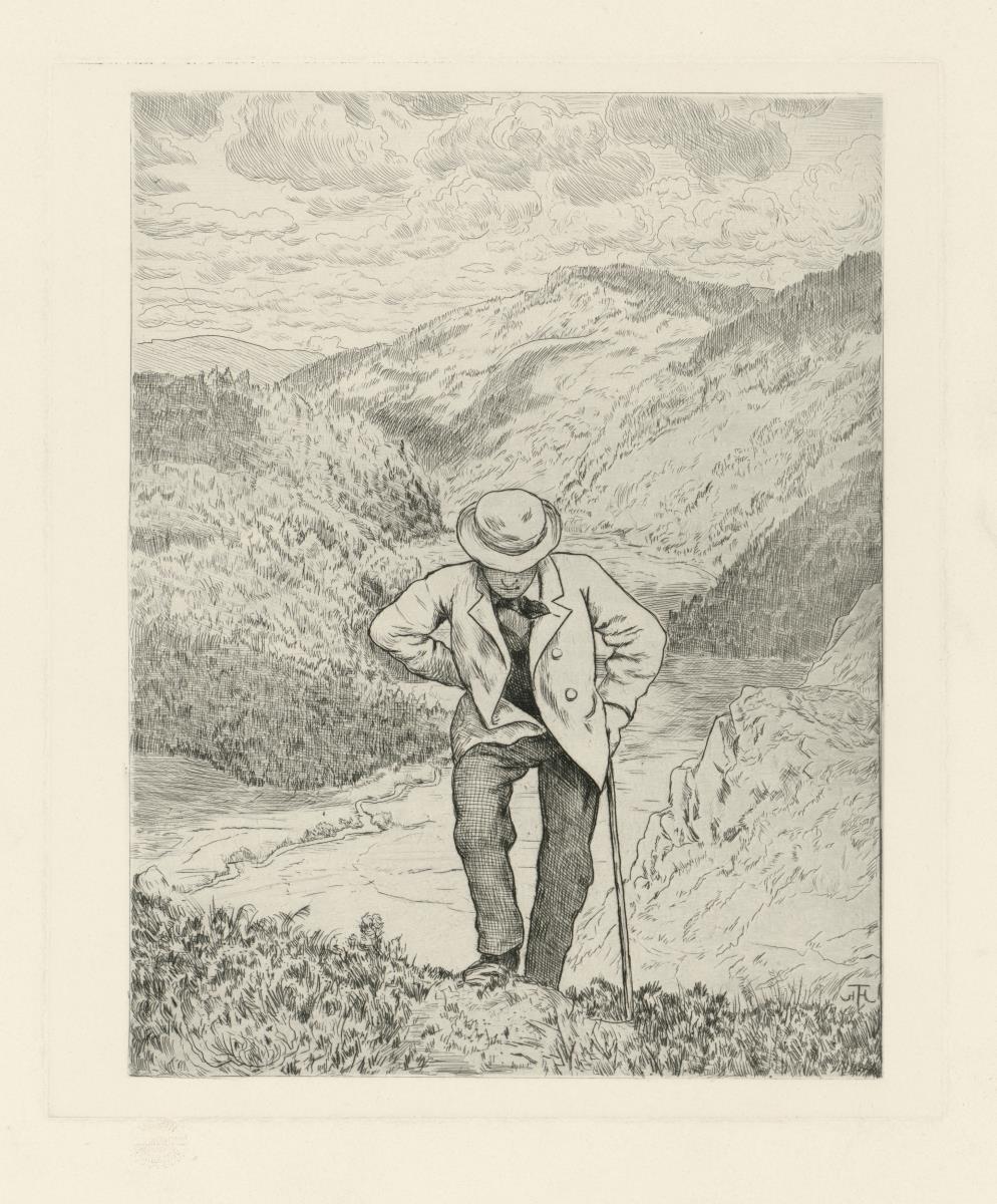 Wanderer im Gebirge