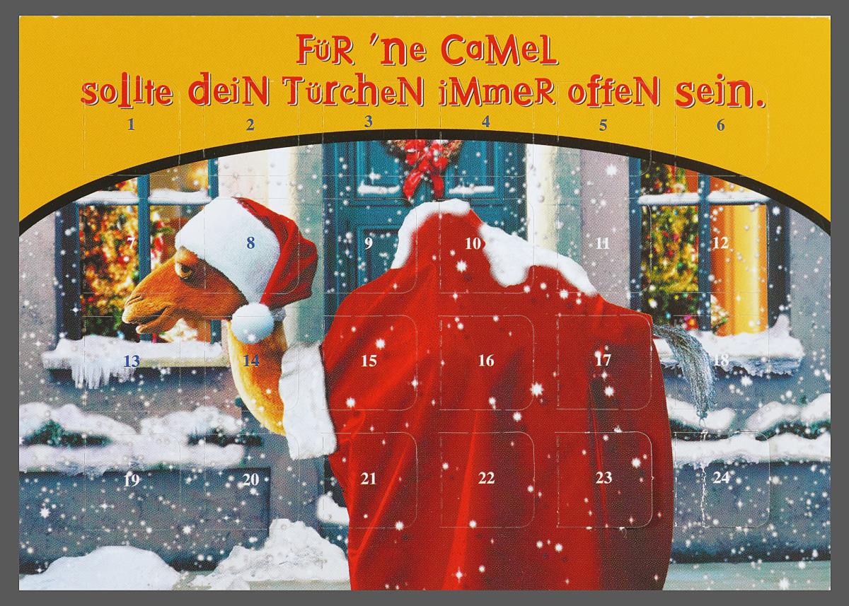 Für 'ne Camel sollte dein Türchen immer offen sein. [Werbepostkarte]