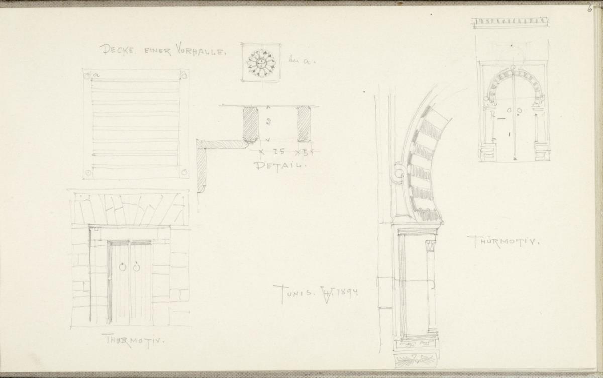 Tunesien, Tunis, Architekurdetails