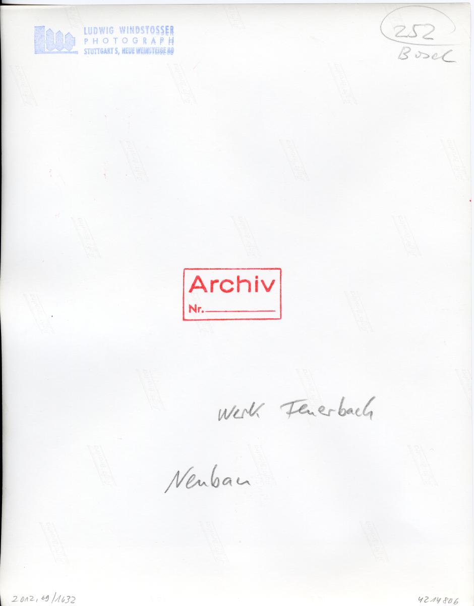 Robert Bosch GmbH, Neubau eines Werks in Feuerbach