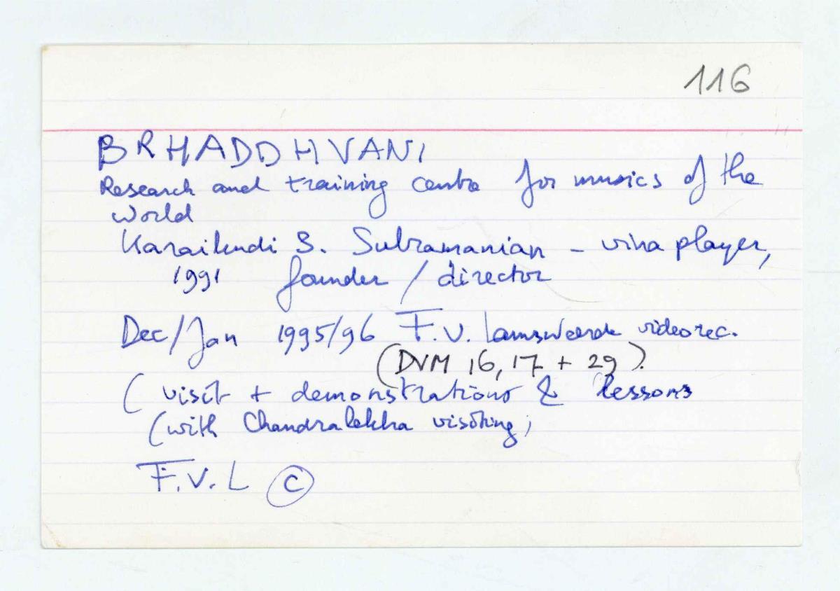 Brhaaddhvani, Felix van Lamsweerde