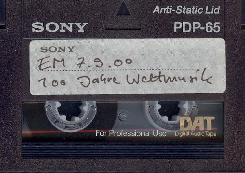 EM (=Ethnomagazin) 7.9.00 - 100 Jahre Weltmusik