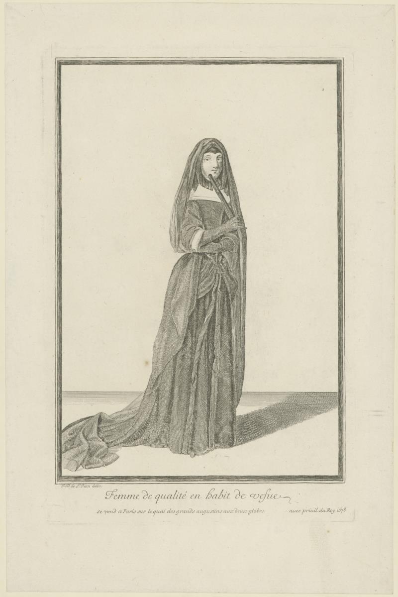 Femme de qualité en habit de veuve