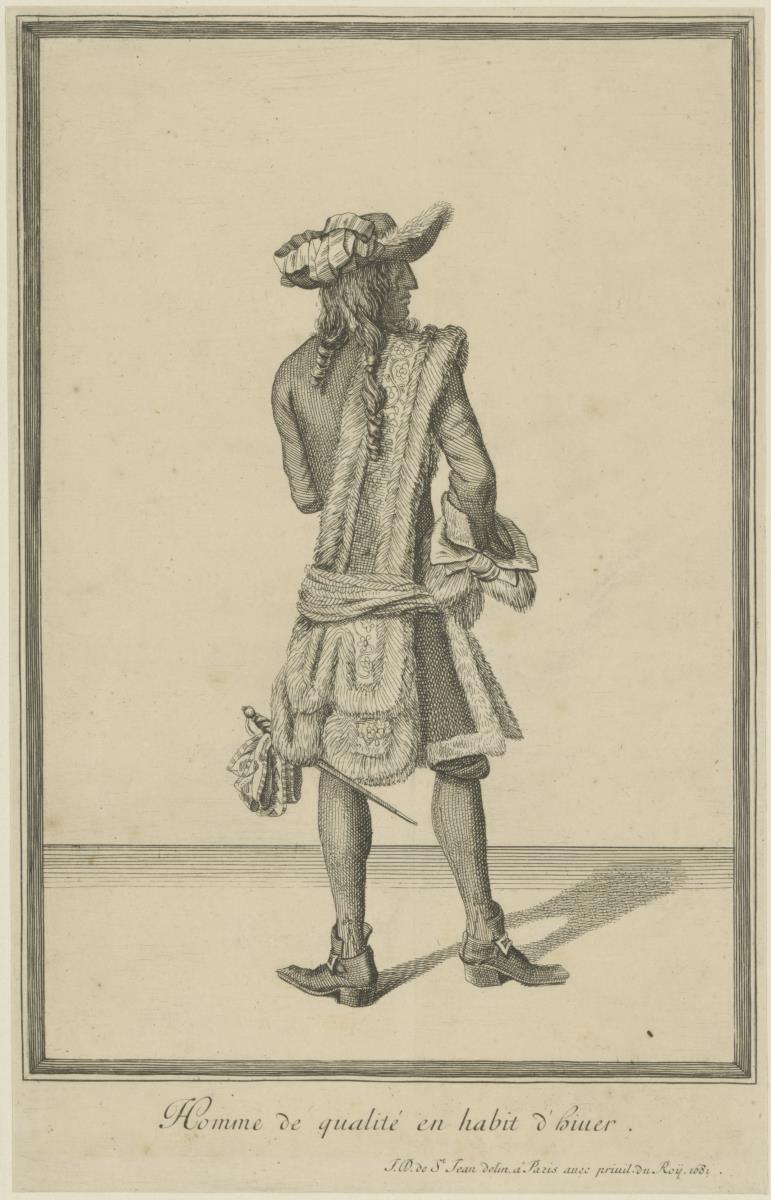 Homme de qualité en habit d'hiver
