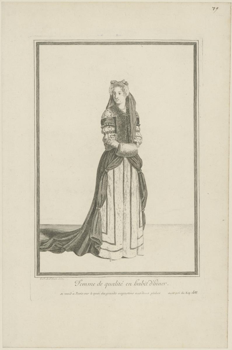 Femme de qualité en habit d'hiver