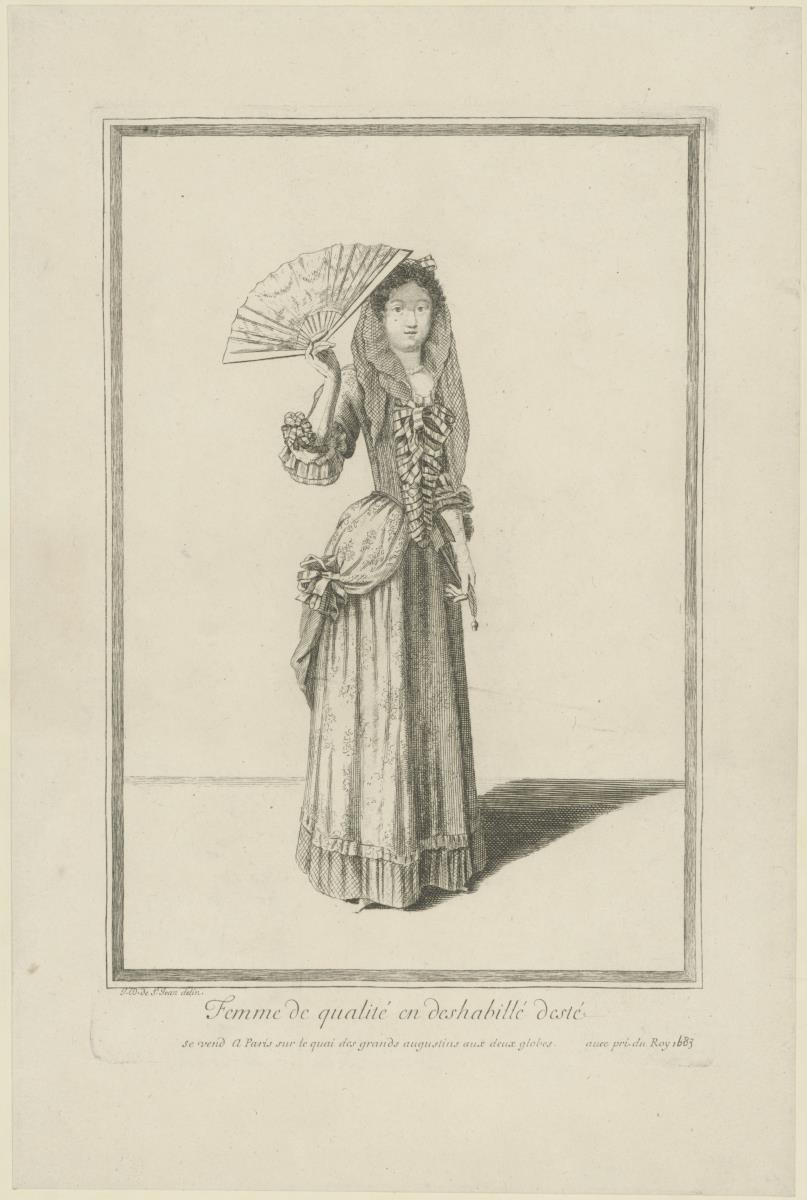 Femme de qualité en deshabillé d'esté