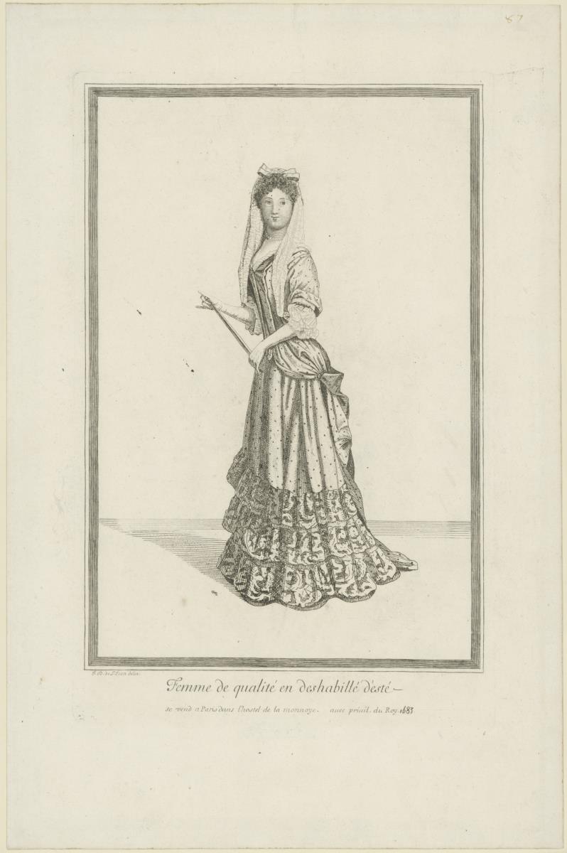 Femme de qualité en deshabillé d'esté