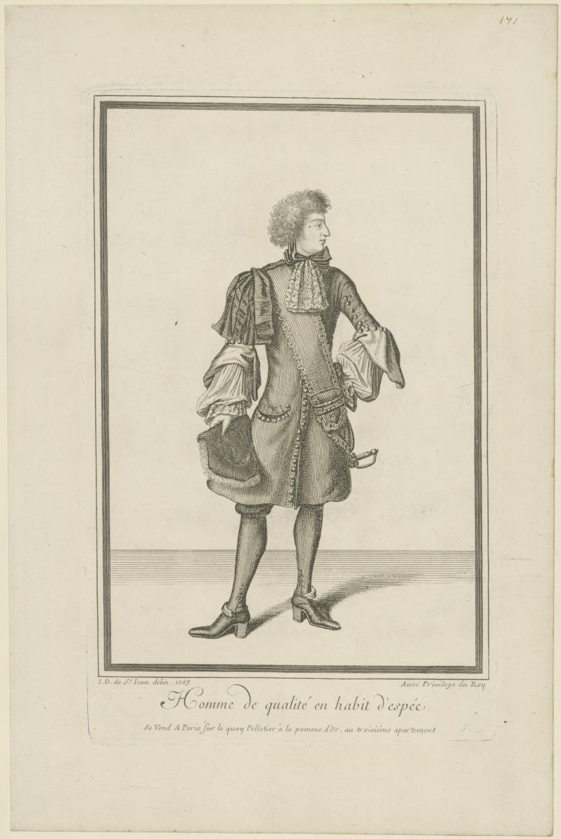 Homme de qualité en habit d'espée