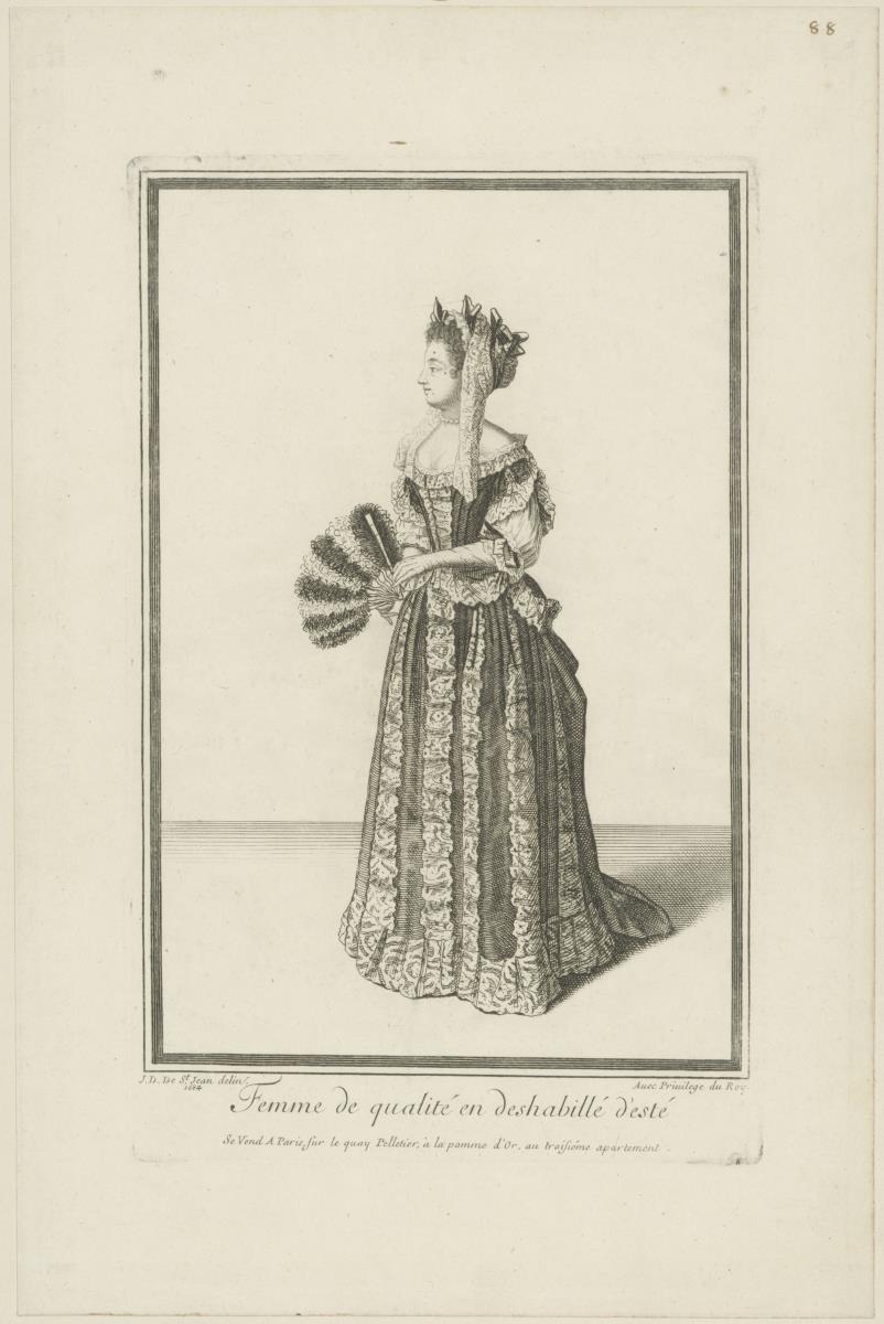 Femme de qualité en deshabillé d'esté