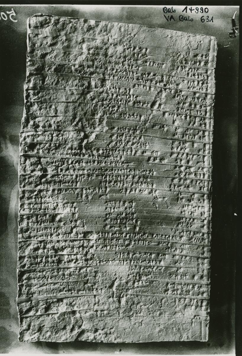 Tonzylinder mit Keilschriftinschrift