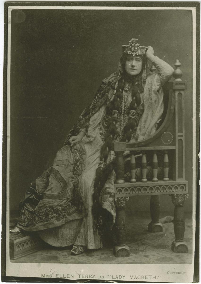 Porträt der Ellen Terry in der Rolle der Lady MacBeth