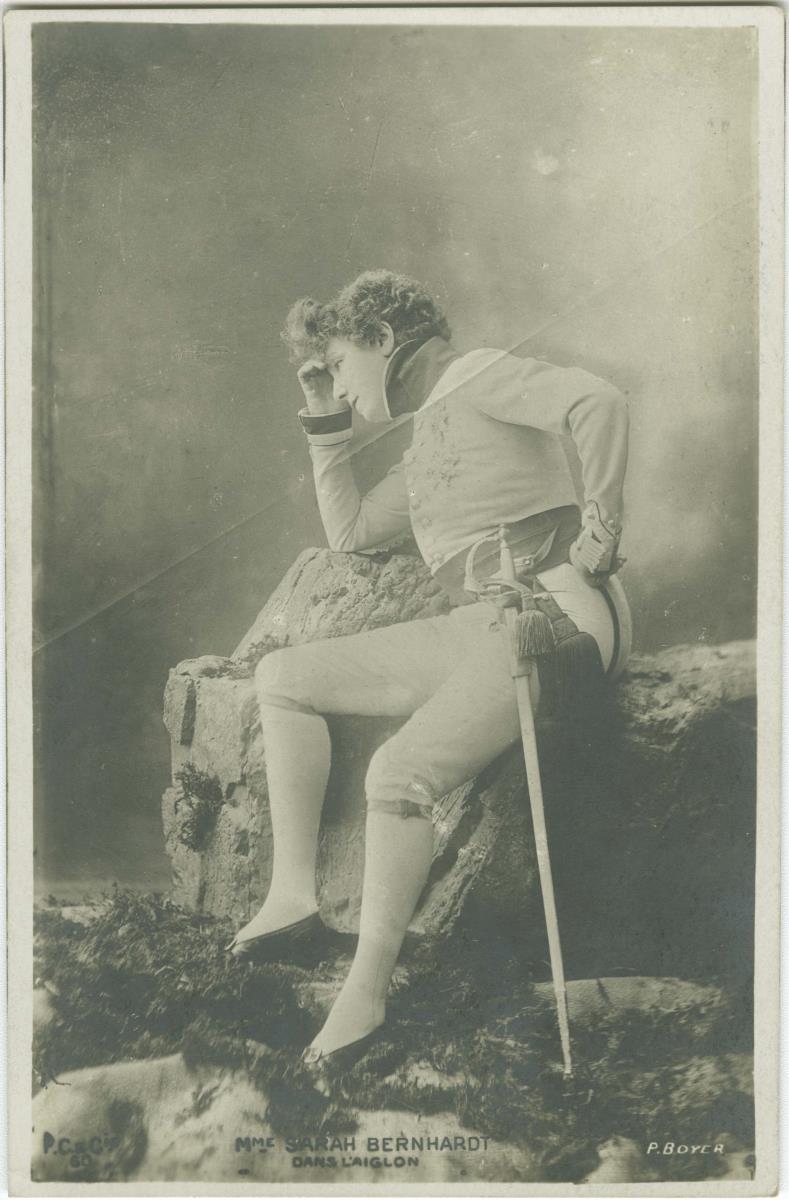 Porträt der Sarah Bernhardt in Rollenkostüm, L'Aiglon
