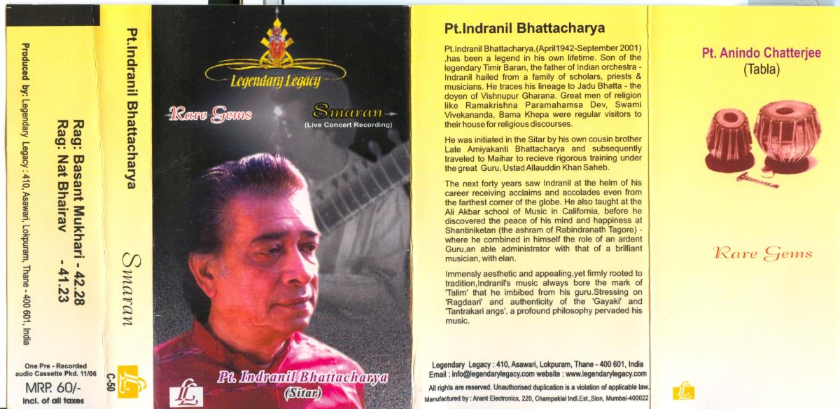 Pt. Indranil Bhattacharya. Smaran