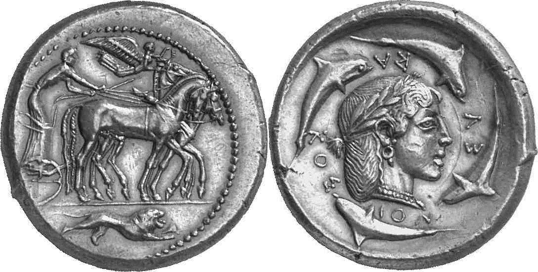 Syrakus: Dekadrachme (sog. Demareteion)