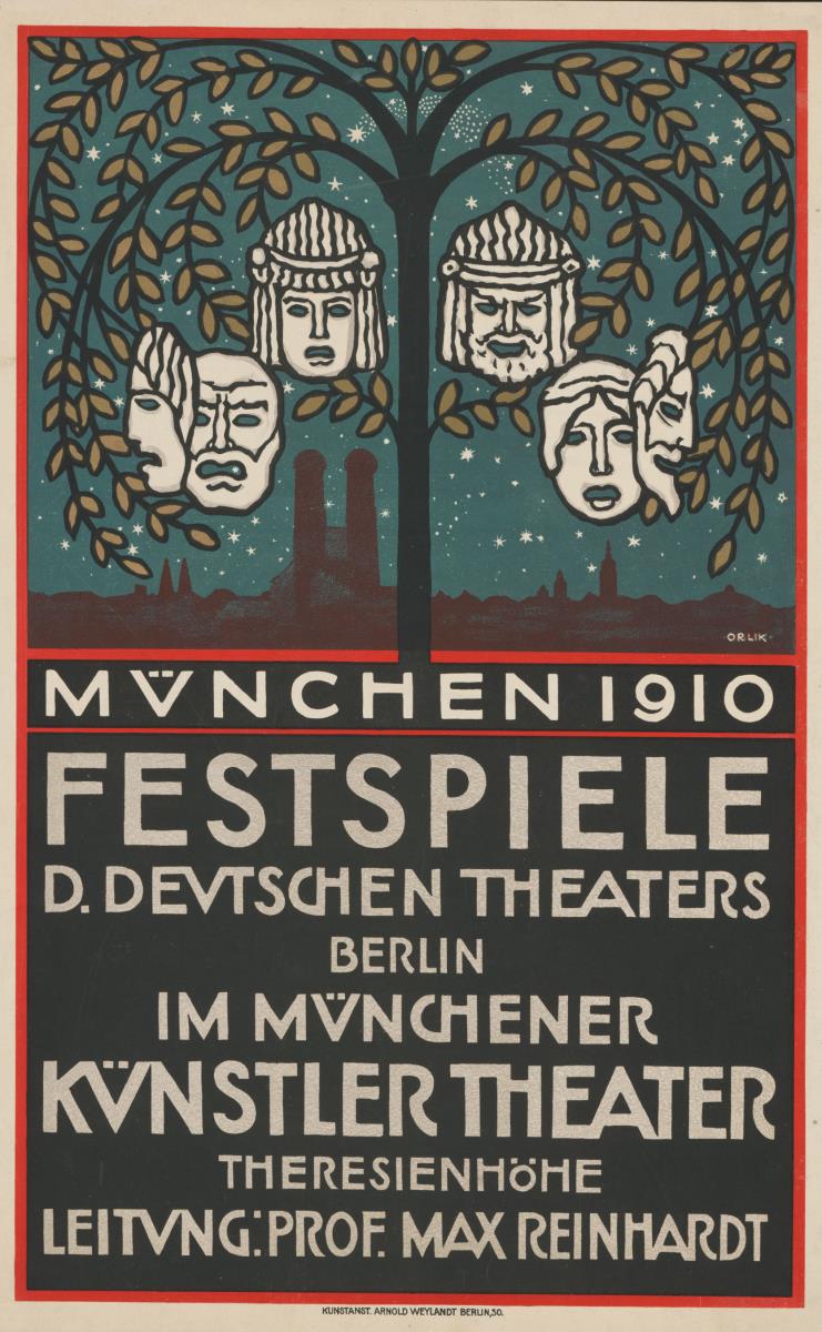 Festspiele des Deutschen Theaters Berlin im Münchener Künstlertheater 1910