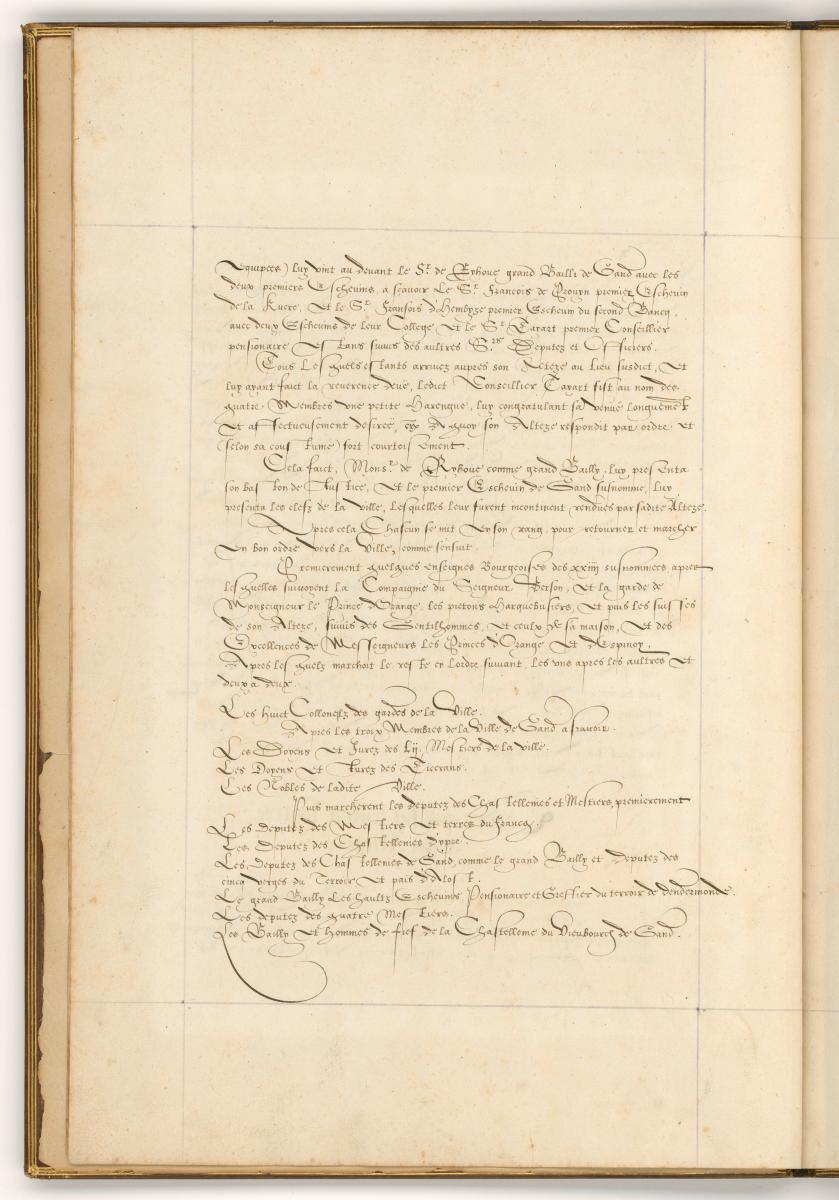 Textseite. in: Einzug des Herzogs von Anjou in Gent am 20. August 1582