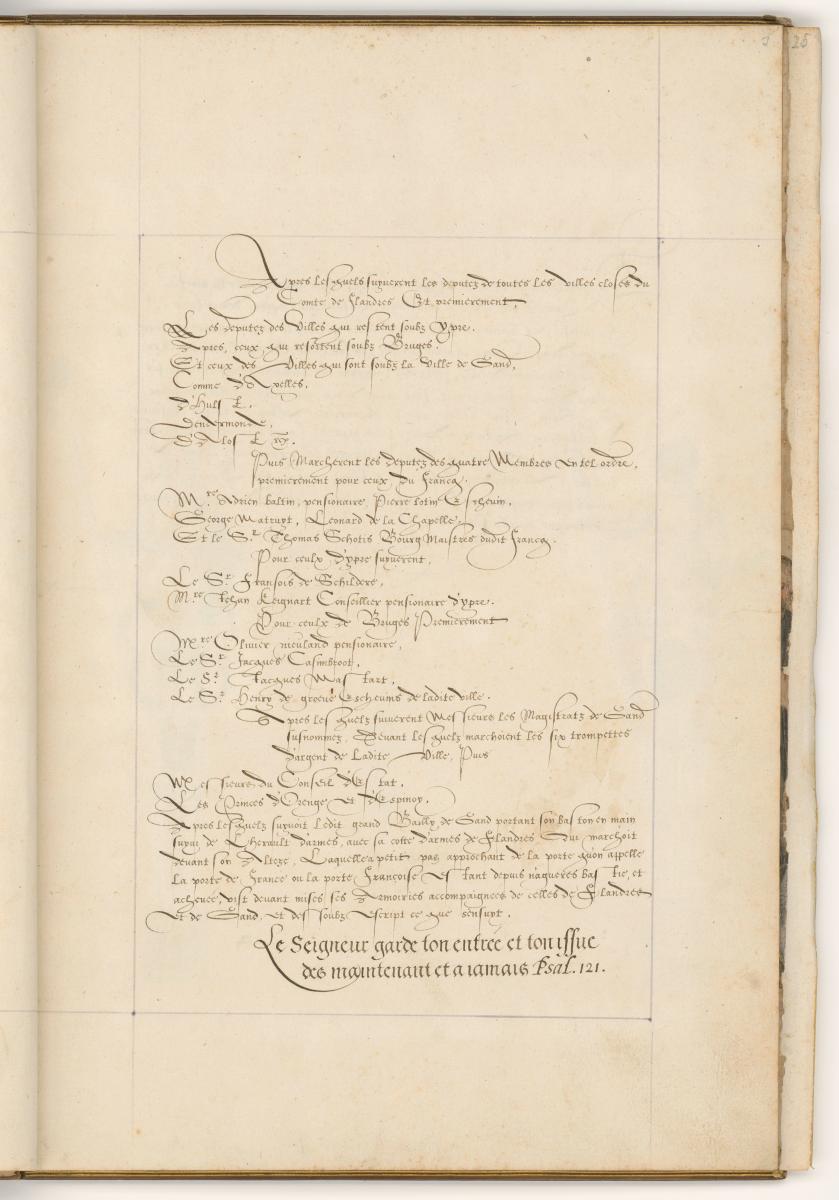 Textseite. in: Einzug des Herzogs von Anjou in Gent am 20. August 1582