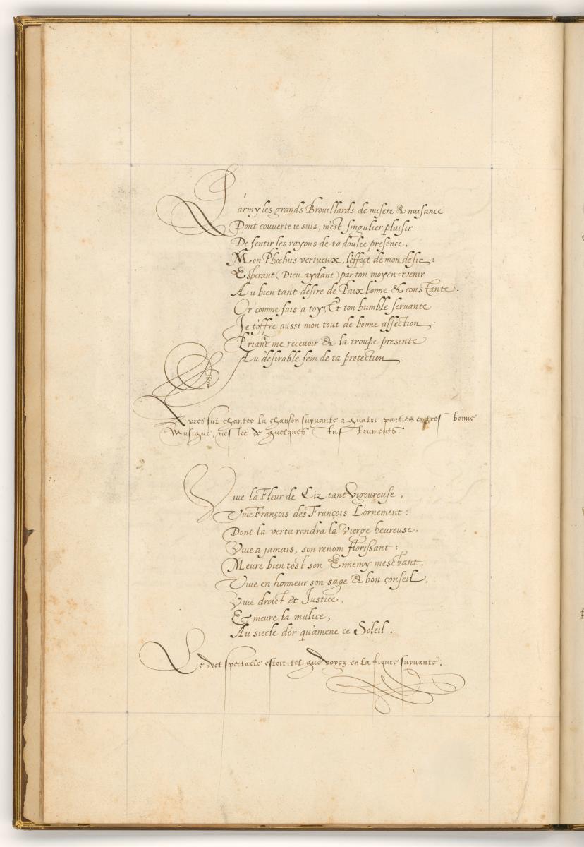 Textseite. in: Einzug des Herzogs von Anjou in Gent am 20. August 1582