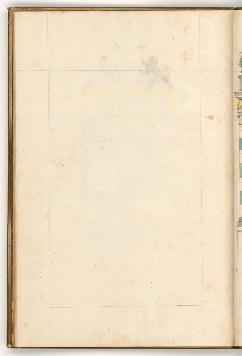 Leerseite mit Textrahmen. in: Einzug des Herzogs von Anjou in Gent am 20. August 1582