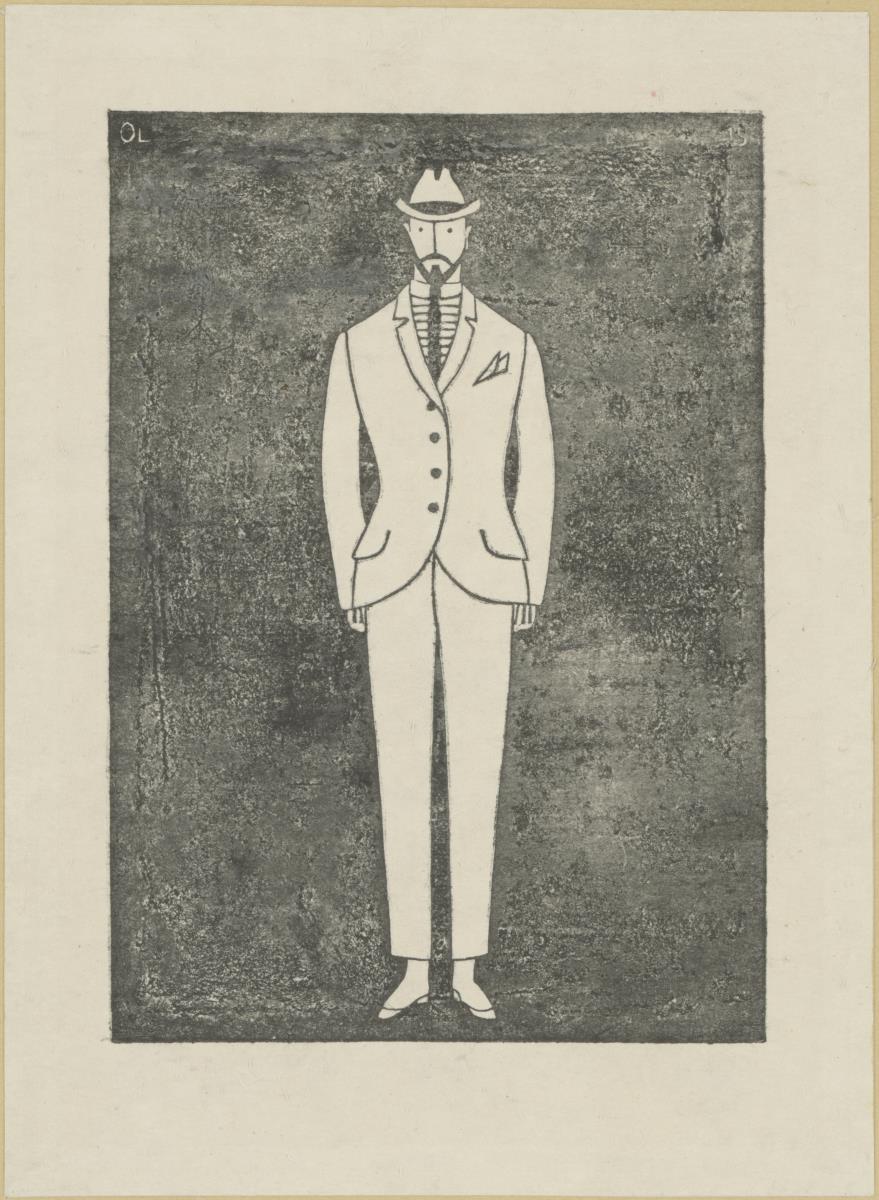 Herr en Face, aus: Wiener Mode 1914/15, Mappe 9/X