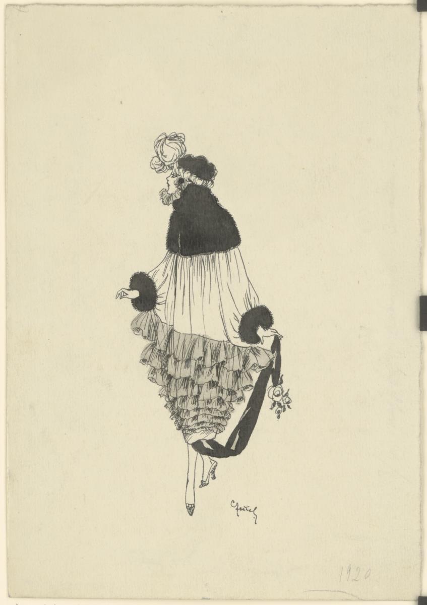 Frau in Phantasiekostüm