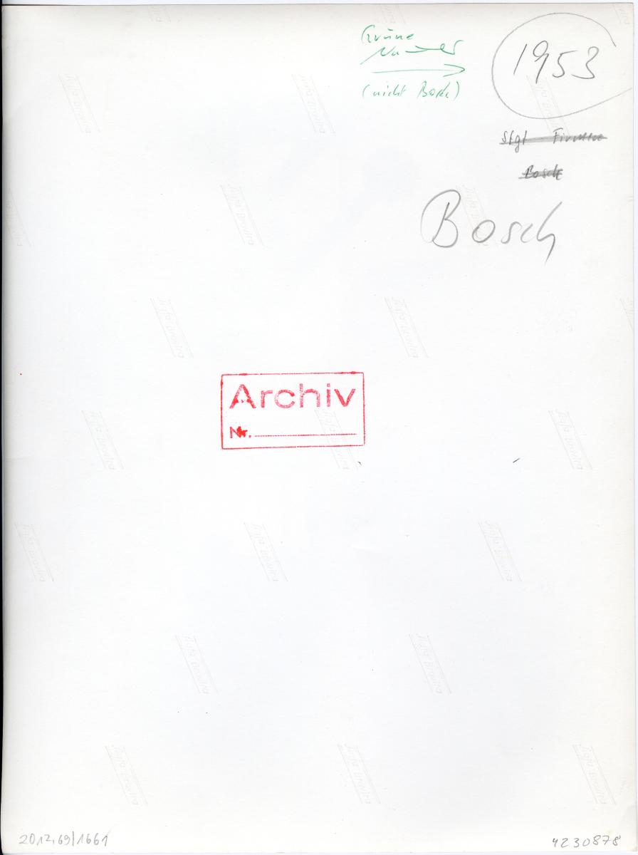 Robert Bosch GmbH (?), Arbeiter an einer Maschine