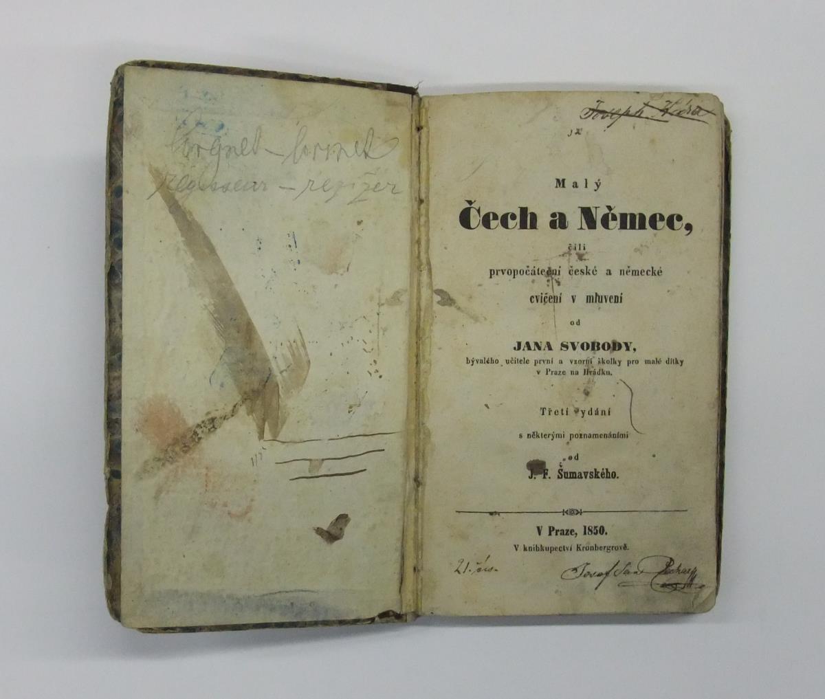 Cech a Nemec. [Ein kleiner Tscheche und Deutscher oder Anfängliche tschechische und deutsche Übungen im Sprechen]