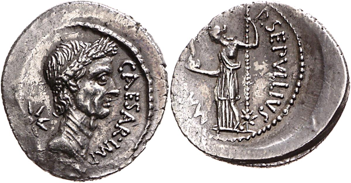 Röm. Republik: C. Iulius Caesar und P. Sepullius Macer