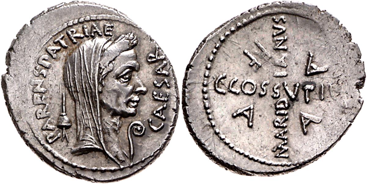 Röm. Republik: C. Iulius Caesar und C. Cossutius Maridianus
