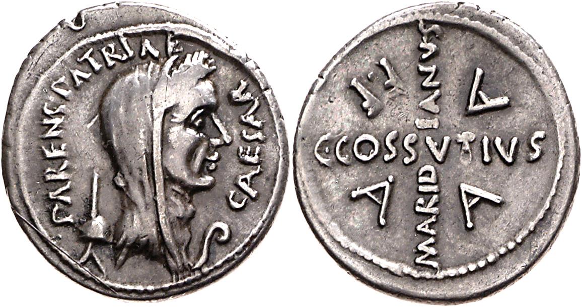 Röm. Republik: C. Iulius Caesar und C. Cossutius Maridianus