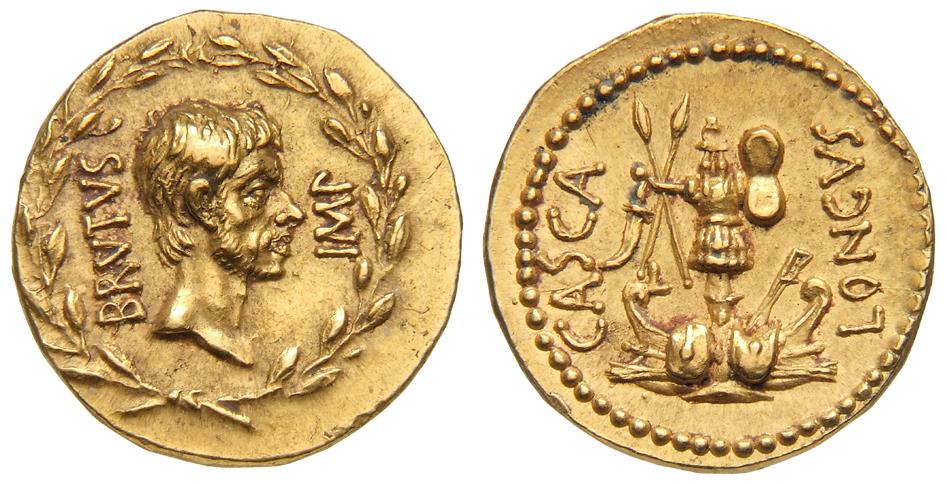 Röm. Republik: M. Iunius Brutus und P. Servilius Casca Longus
