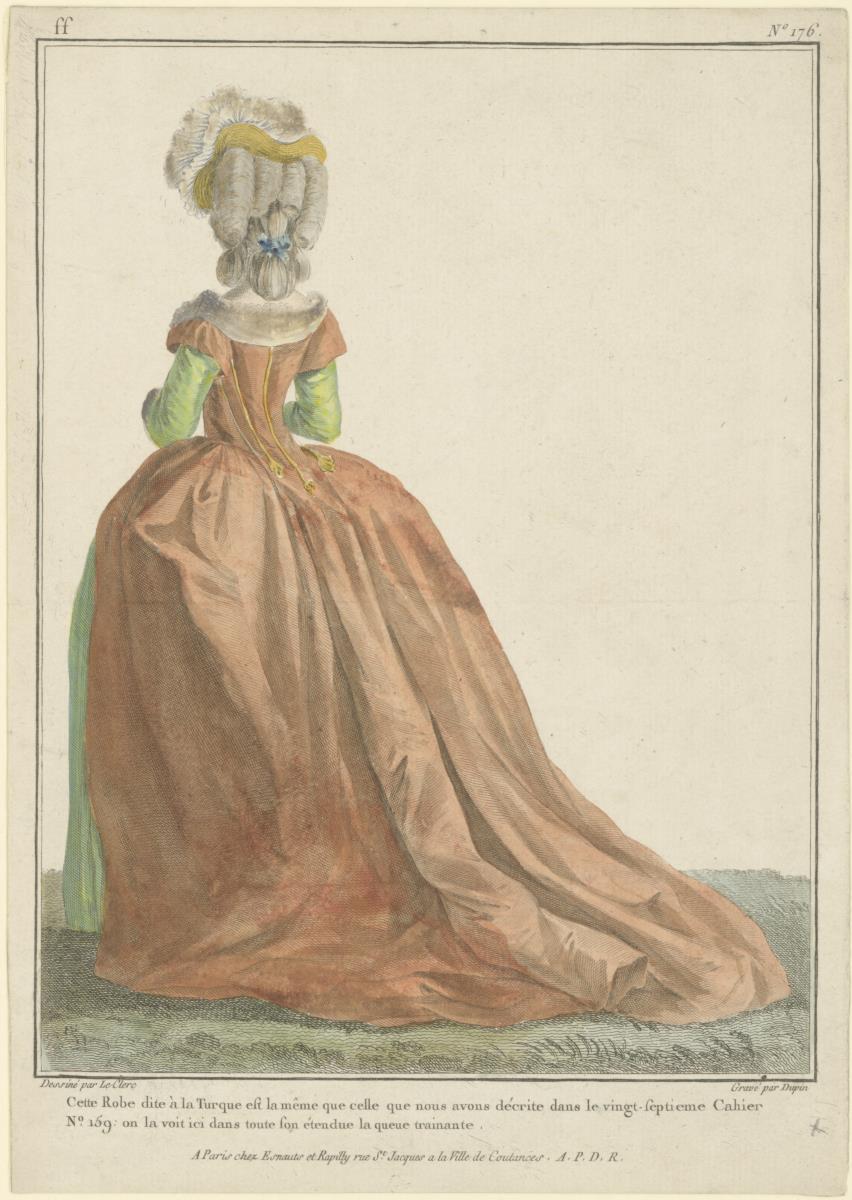 Gallerie des Modes et du Costume Français: Robe dite à la Turque. ff.176