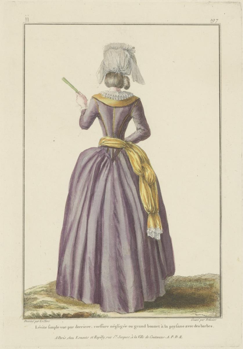 Gallerie des Modes et du Costume Français: Lévite simple vue par derrière. jj.197