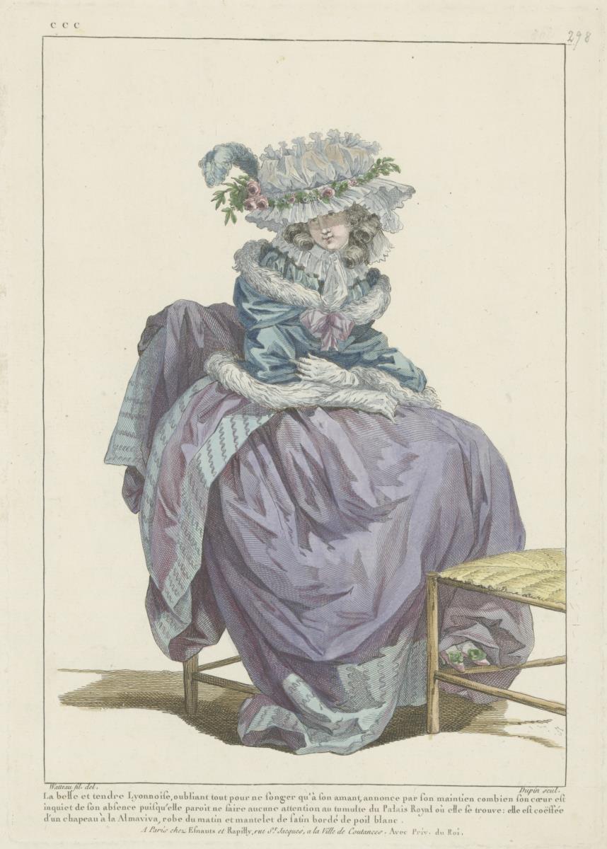 Gallerie des Modes et du Costume Français: la belle et tendre Lyonnoise. ccc.298