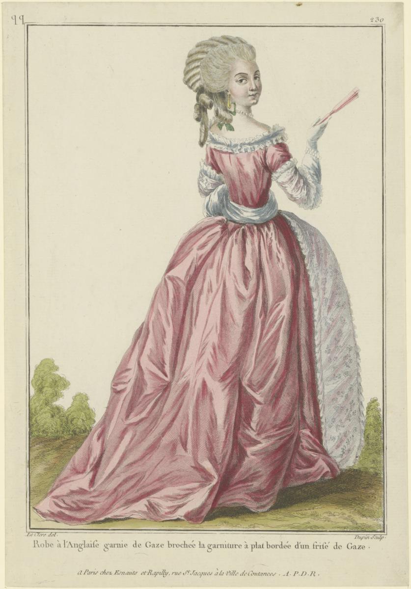 Gallerie des Modes et du Costume Français: Robe à l'Anglaise. qq.230