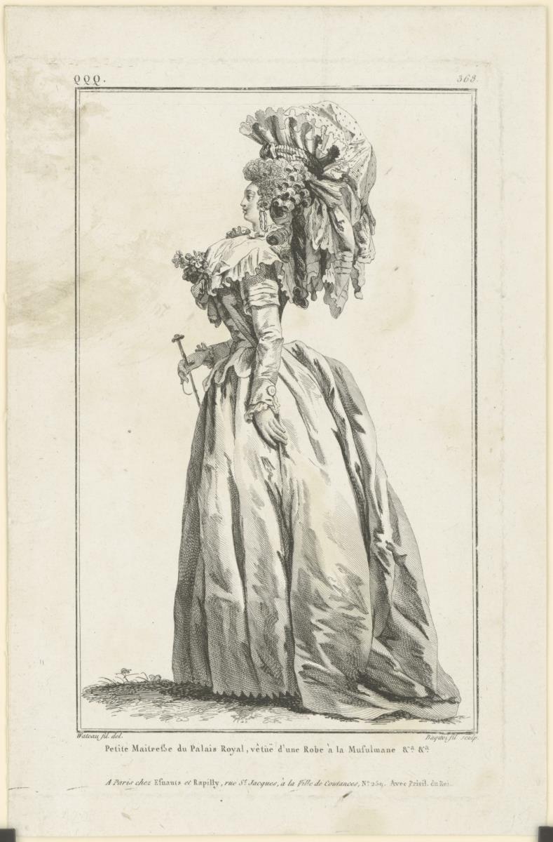 Gallerie des Modes et du Costume Français: Petite Maitresse du Palais Royal. qqq.368