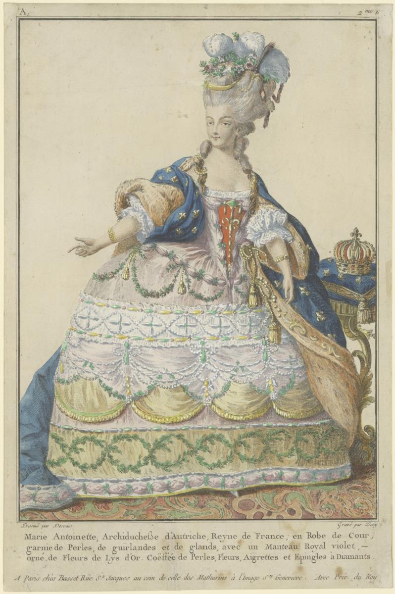 Cahier de la Collection d'Habillements Modernes et Galants: Marie Antoinette, Archiduchesse d'Autriche