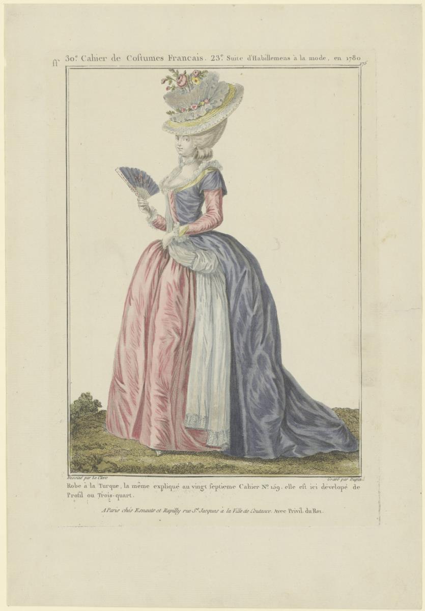 Gallerie des Modes et du Costume Français: Robe à la Turque. ff.175