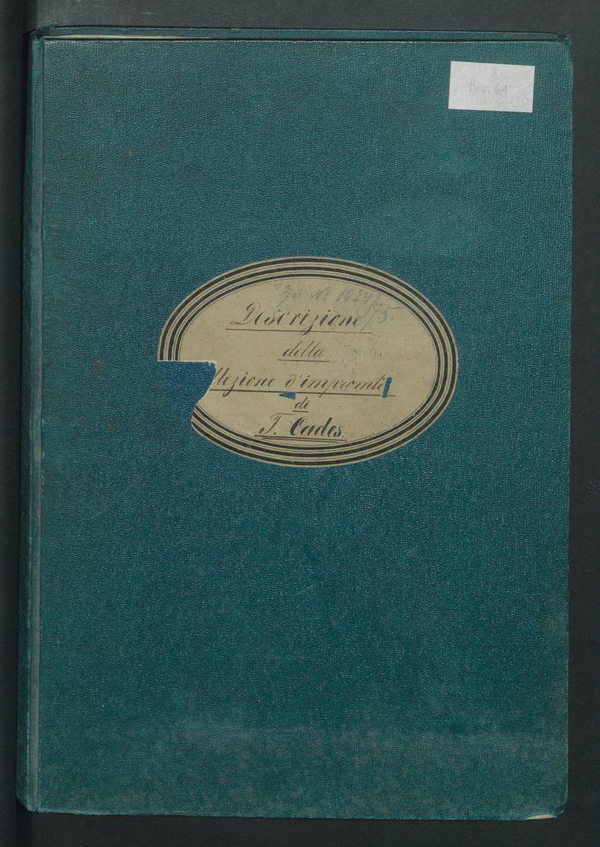 Descrizione della Collezione d`Impronte di T. Cades