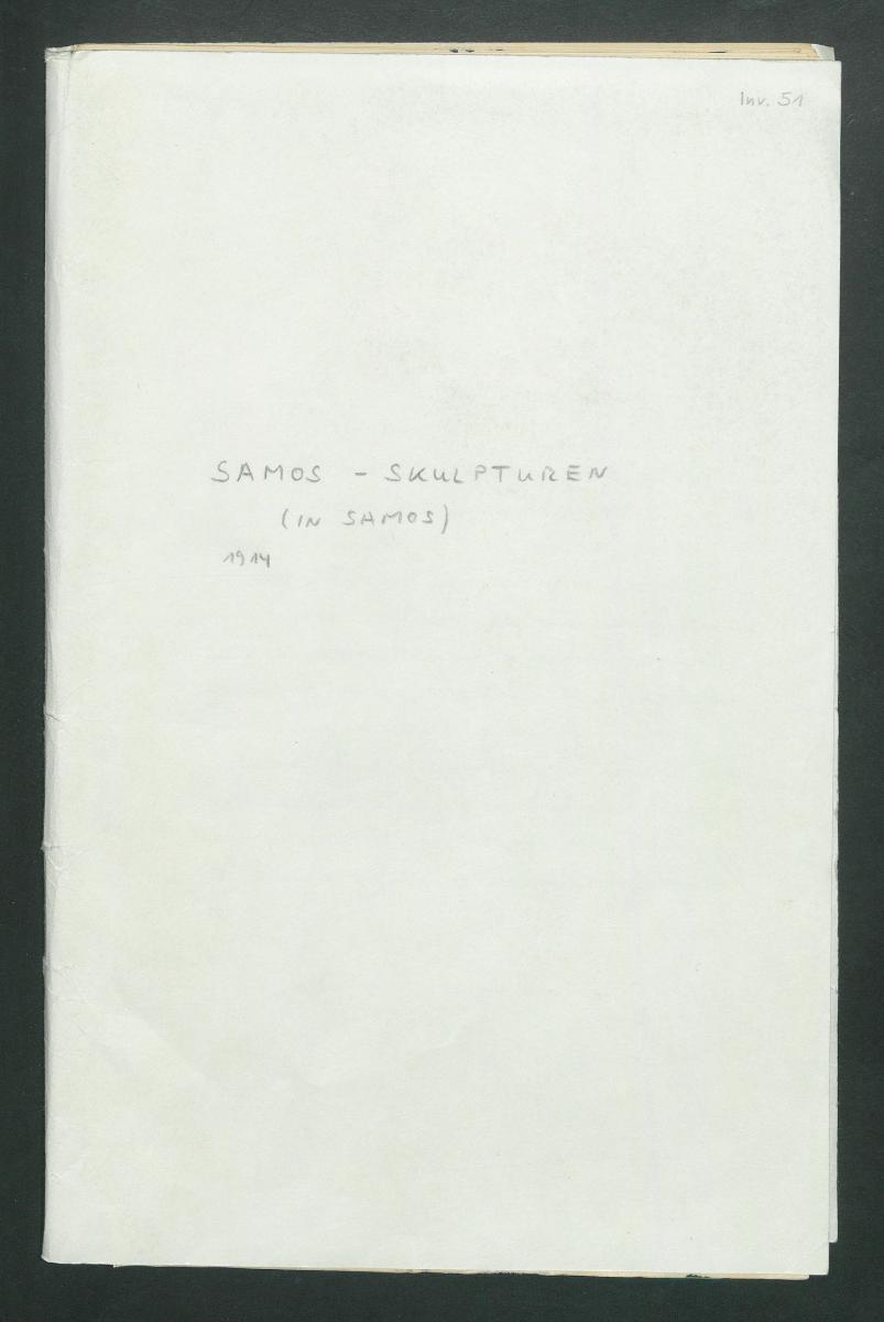 Samos-Skulpturen (in Samos) 1914