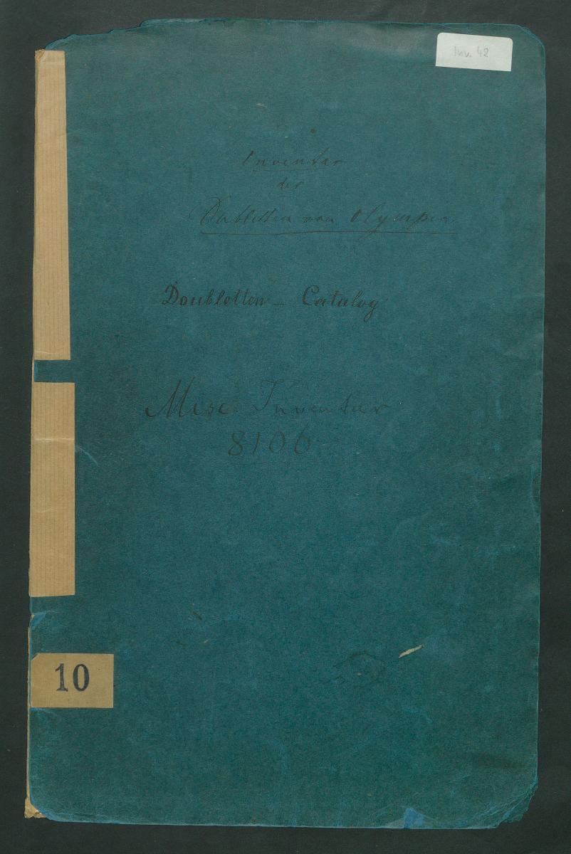 Inventar der Dubletten von Olympia Doubletten-Catalog Misc. Inventar 8106 [= Doubletten-Catalog Inv.49]