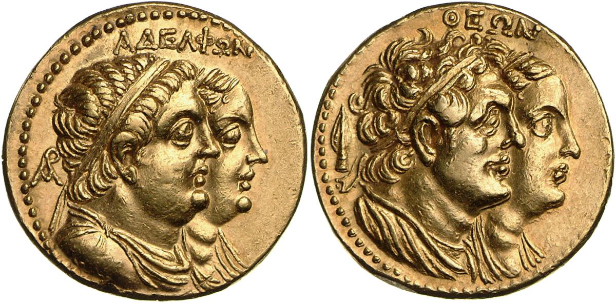 Ptolemäer: Ptolemaios II. und Arsinoe II.