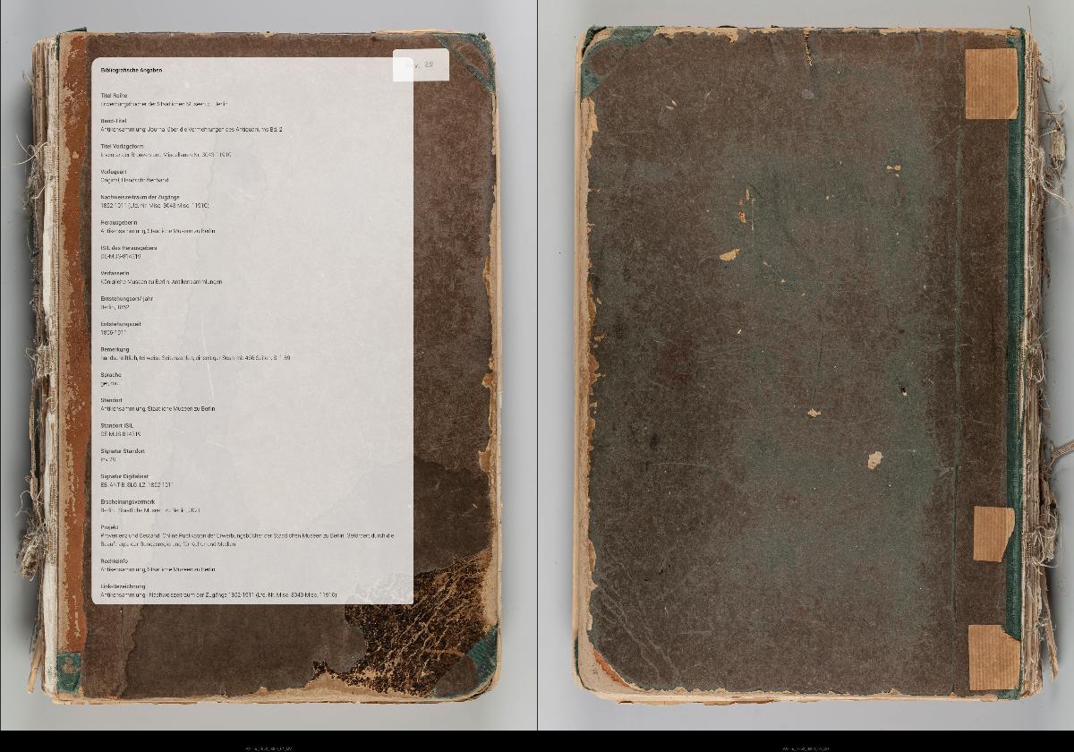 Inventar der Bronzen und Miscellanen Nr. 3043-11910