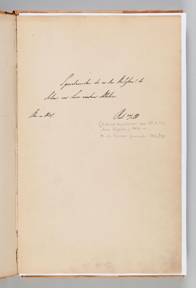 SPEZIALVERZEICHNIS Misc.8624 Lusoi V.I. 3420 - 3671 Pitigliano Misc. 8639 - 8720 (Titel auf nachträglich angefertigtem Umschlag)