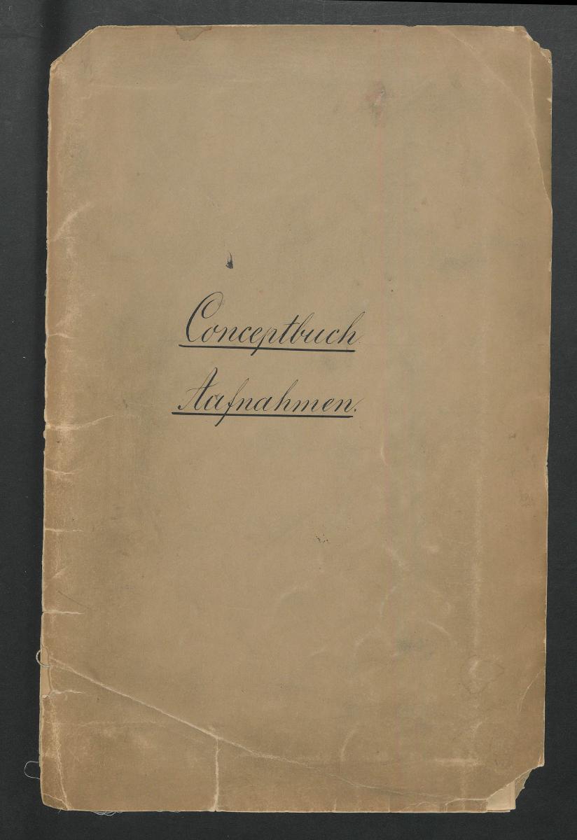 Conceptbuch Aufnahmen.