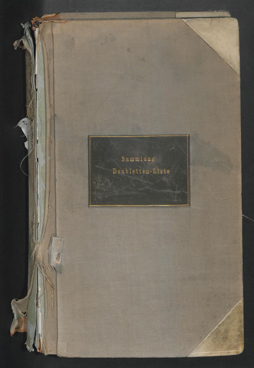 Königliches Kunstgewerbe - Museum . Sammlung. Doubletten - Liste.