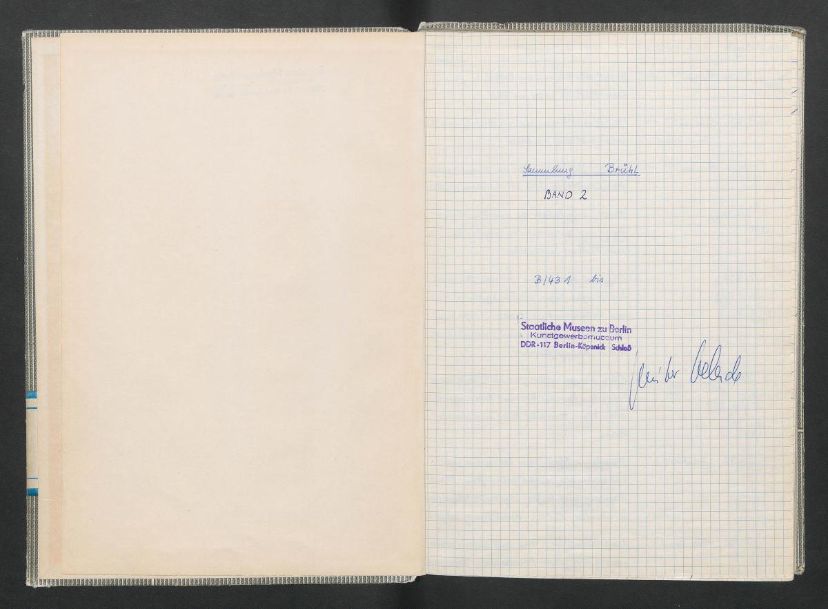 Sammlung Brühl Band 2 B/431 bis