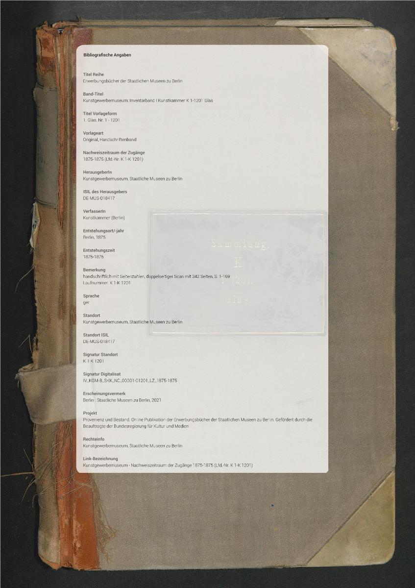 1. Glas. Nr. 1 - 1201