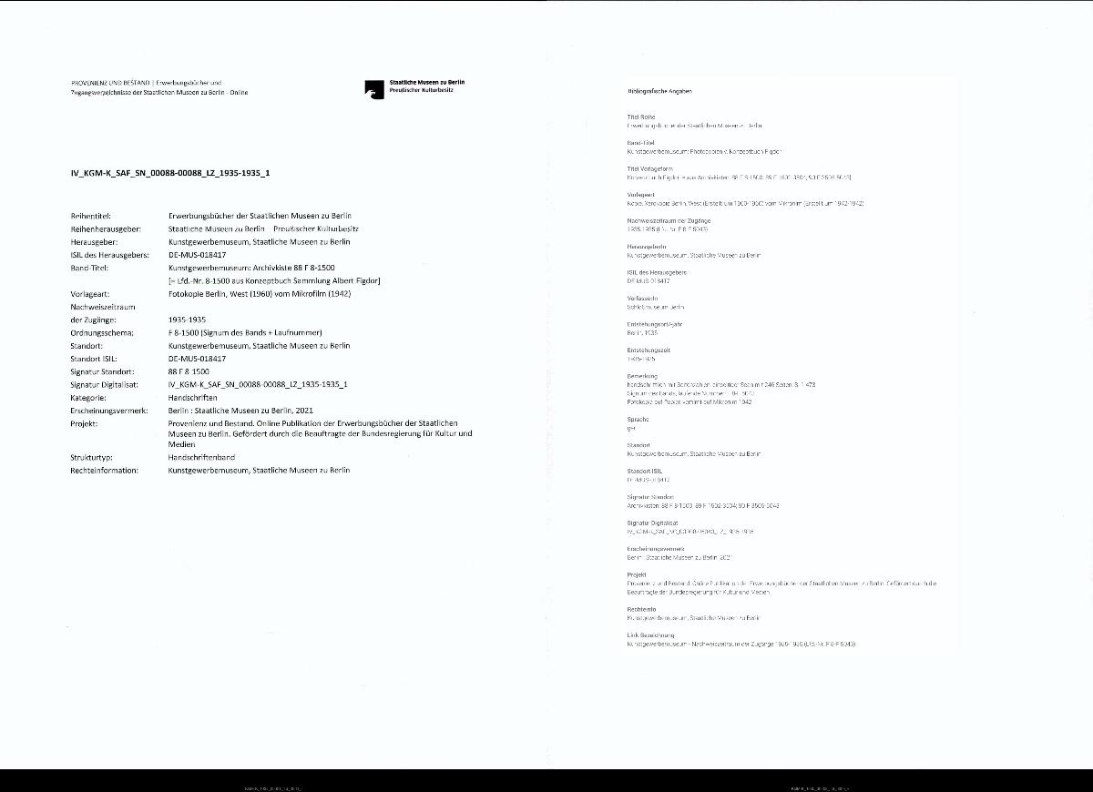 Konzeptbuch Figdor
