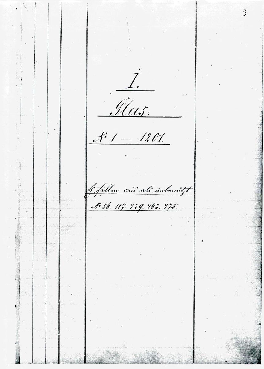 66 K I Glas Seite 1-84 Inv. Nr. 1-650 Seite "13" links - doppelt! 1.6.1960 Sch. [Schönberger, Arno] 31.12.1960 v.B [= Lfd.-Nr. K 00001-K 00650b aus Inventarbuch I Kunstkammer K 1-1201 Glas]